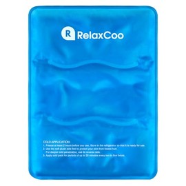 RelaxCoo Large Flexible Ice Pack for Injuries Reusable Gel, 11x14.5 Inches, Cold Compress for Hip, Shoulder, Knee, Back Pain, Swelling, Bruises, Surgery