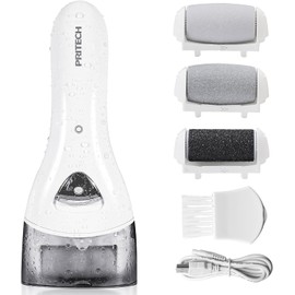 Electric Exfoliating Remover, 2 Speeds, 3 Types of Rollers, USB Charging