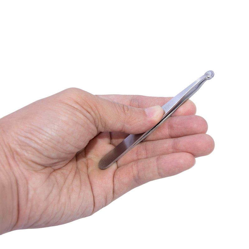 [Upgraded Version] AUSOMTEK Nose and Ear Hair Trimming Tweezers, Eyebrow