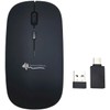 GeneralKeys 2er-Set Akku-Mini-Maus Bluetooth mit Scrollrad, BT 5.2, 2,4 GHz,