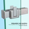UShaped Glass Door Lock Latch Lock Hower Room Sliding Gate
