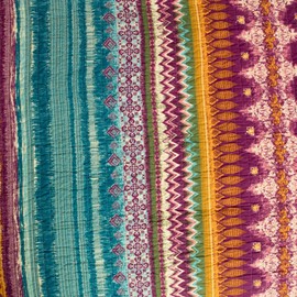 Greenland 3 Piece Southwest Country Lodge Bedding Quilt Print Set, Vibrant Western Colors, Native Tribal Art Motif Pattern, Cotton Reversible Bedding (King)