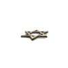 CARRUN 2 PCS 3D Hexagram Six Pointed Star Metal Emblem