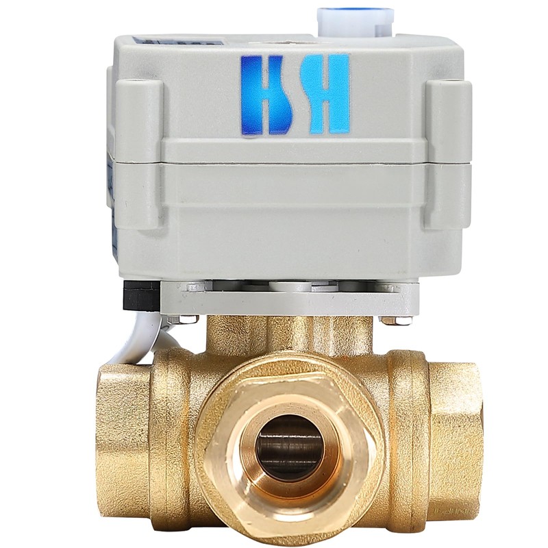HSH-Flo 1/2" DN15 3 Way 12VDC CR5-01 NPT Brass L