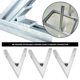 The Lord of the Tools 10Pcs 2020 Extrusion Corner Codes 45 Degree Aluminium Corner Bracket Profile Corner Connector Accessories for 3D Printers CNC Milling Machines