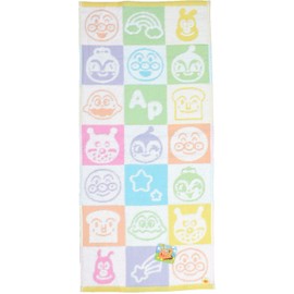Nasto Corporation 2885022 No-twist Gauze Face Towel, Anpanman 13.4 x 29.5 inches (34 x 75 cm)