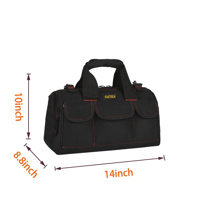 FASTECH 20-inch Heavy Duty Tool Bag with Wide Mouth for