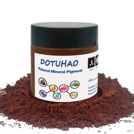 DOTUHAO Wine Red Mica Powder, Natural Mineral Pigment Great for Epoxy Resin, Concrete Dye, Cement, Paint, Painting, Graffiti, Drawing (Wine Red, 4 oz)