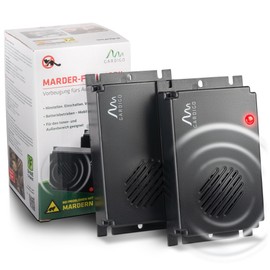 Gardigo Gardigo? Marderschreck Marder-Frei Mobil - 2er Set I 25 Jahre Erfahrung mit Marderabwehr I Marderschreck Auto Batteriebetrieben I Marderschutz fr KFZ, Motorraum, Dachboden, Haus, Garten