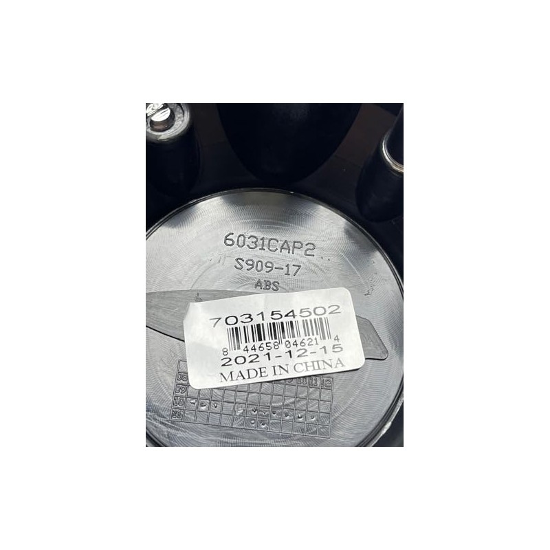 PRO COMP Flat Black Wheel Center Cap with Screws 703154502