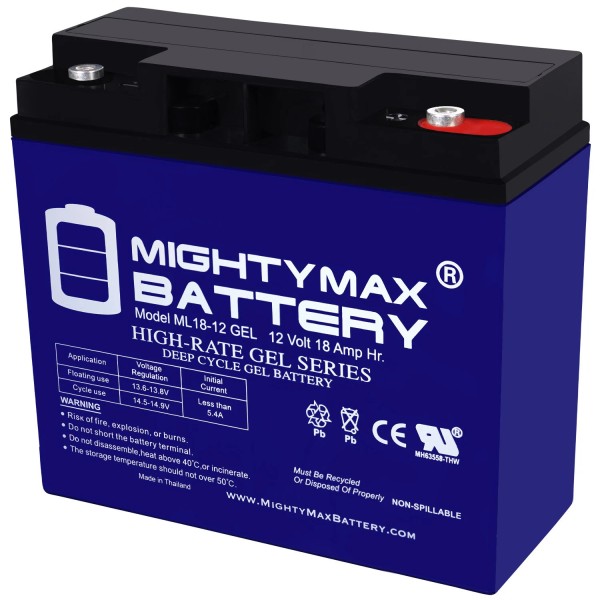 Mighty Max 12V 18AH GEL Battery Compatible with Zappy Classic