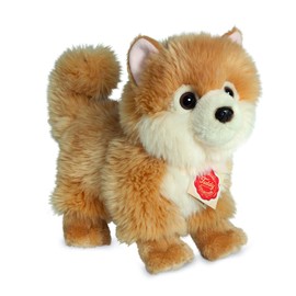 Teddy Hermann 91922 Dog Pomeranian 8,7"/22 cm, Soft Toy, Plush Toy