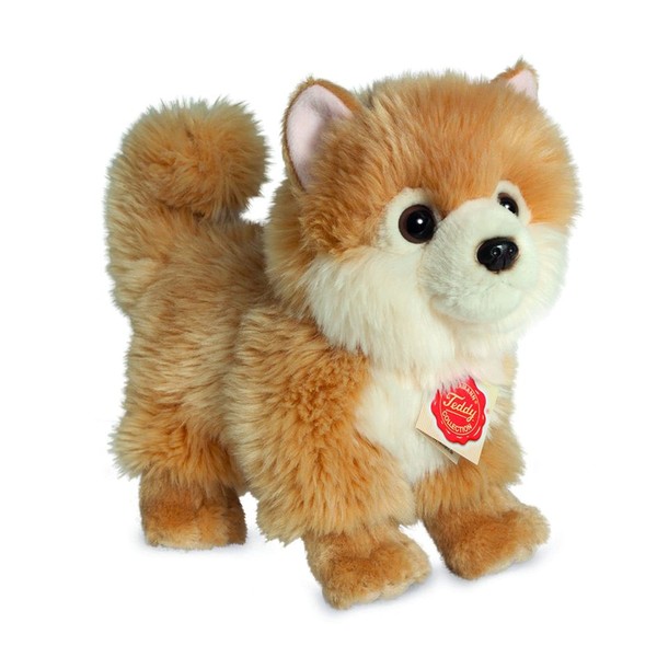 Teddy Hermann 91922 Dog Pomeranian 8,7"/22 cm, Soft Toy, Plush
