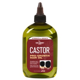 Hair Chemist Pro-Growth Natural Castor Hair Oil, Large 12 oz. - Strengthening & Growth Stimulator for Hair Growth