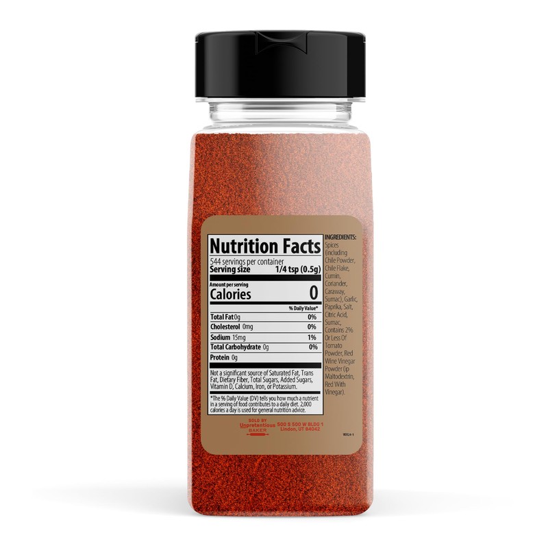 Unpretentious Harissa Seasoning, 2 Cups, Versatile Spice Blend, Smoky Flavor,