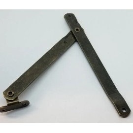 Furniture Knowledge Pair 2 Antique Brass Steel DROP FRONT DESK LID STAYS hinges trunk chest mailbox