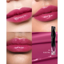 TIMEPHORIA Stellar Dust Lip Stain 05 Electra, Transfer-Proof & Smudge-Proof Lip Gloss, Edgy Purple Tinted Glossy Finish, High-Pigment Vibrant Color, Hydrating Lightweight Long-Lasting Lip Makeup