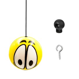 ZNDAW Garage Parking Aids, Funny Emotion Garage Parking Assist Stopper Ball Sensor with Lanyard, Retracting Parking Assistant Kit Ball Guide System, Garage Parking Indicator (Big Eyes)
