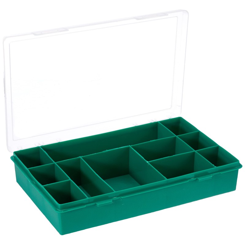 Tayg TAYG-BOX4 Assortment Box, 11 Compartments, Green