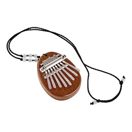 Sonic Energy Solid Body Kalimba - C Major, 8 Tones - Sapele Wood - Meditation Yoga Kids - Includes Lanyard (KL8MINI)