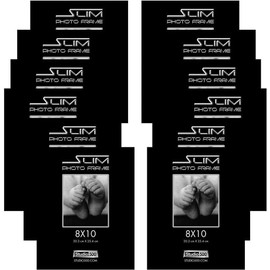 Studio 500 12pc Set 8 x 10-in Wall/Tabletop Borderless Front Loading Photo Frame