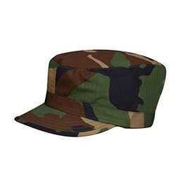 Propper Men's BDU Patrol Cap - 100-Percent Cotton, Woodland, Medium