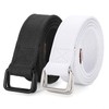 JASGOOD Men Canvas Fabric Belts Casual Web Cloth Belts with