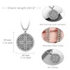925 Sterling Silver Cross Necklace for Men Women Religious Amulets