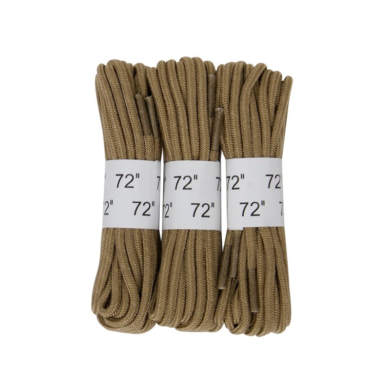 Rothco Boot Laces (3 Pack), Desert Tan, 72''