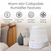1 Gal. Warm Mist Collapsible Humidifier, White, Top Fill, for