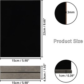 WAIZHIUA Pack of 6 Mini Blackboards 22 x 15 cm Chalkboard with Removable Wooden Stands Double-Sided Small Board for Writing on Place Cards for Self-Service Restaurant Flea Market Table Decoration Pubs