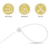Wild Polar Premium Cable Ties - Clear/White & Black -