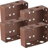Hotop 4 Pieces Blind Brackets 2 Inch Low Profile Box