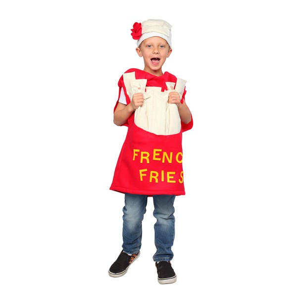 Dress Up America French Fry Costume for Kids - Fun Fries Costume for Boys and Girls (Medium 8-10/Large)