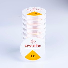 Transparent Stretchy String, 10 Rolls Elastic Bracelet String, Clear Bead Cord for Beads, Bracelets Making, Jewelry Making, DYI Crafting (1.0MM)