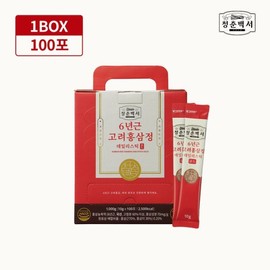 Cheongchunbaekseo 청춘백서 홍삼 6년근 고려홍삼정 데일리스틱 골드 1BOX 대용량 진세노사이드 Youth White Paper Red Ginseng 6-Year Root Korean Red Ginseng Extract Daily Stick Gold 1BOX Large Capacity Ginsenosides
