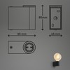 Briloner - Lampada a specchio da bagno IP44 resistente agli