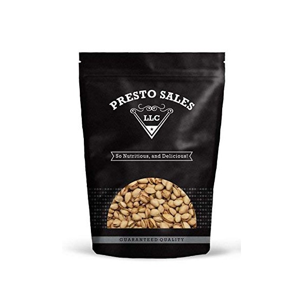 Pistachios, In shell "TOP QUALITY" Roasted Unsalted California (5 lbs.) by Presto Sales LLC