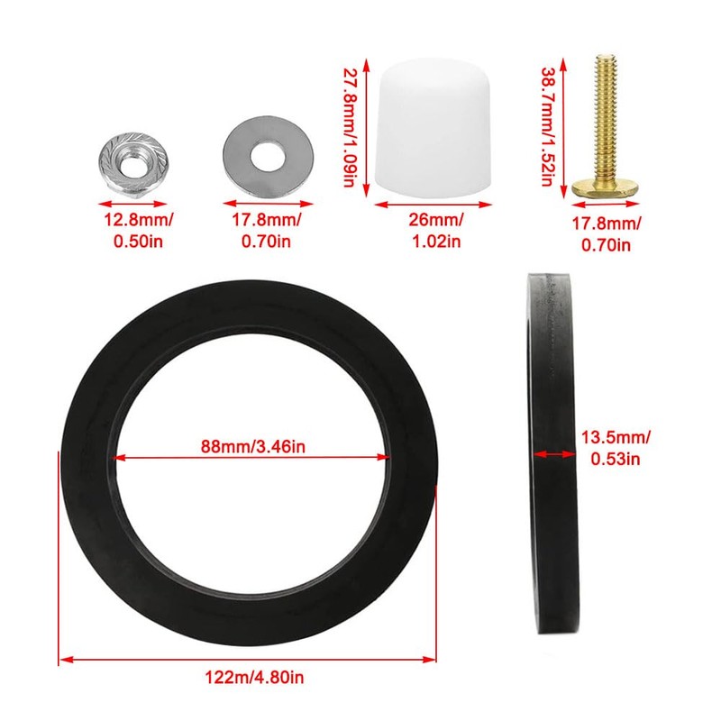 385311652 RV Toilet Seal RV Toilet Gasket Replacement Compatible with