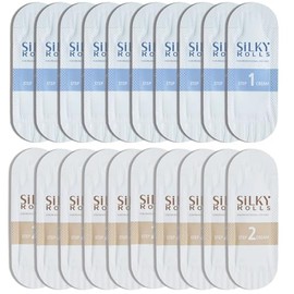 SILKY ROLLS False Eyelash Curl Set Cream, Set of 10 (STEP1/STEP2)