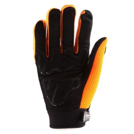 Motocross Motorcycle BMX MX ATV Dirt Bike Skeleton Racing Cycling Gloves Orange