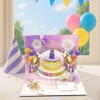 Birthday Card Pop Up 3D Fireworks with Light & Music,