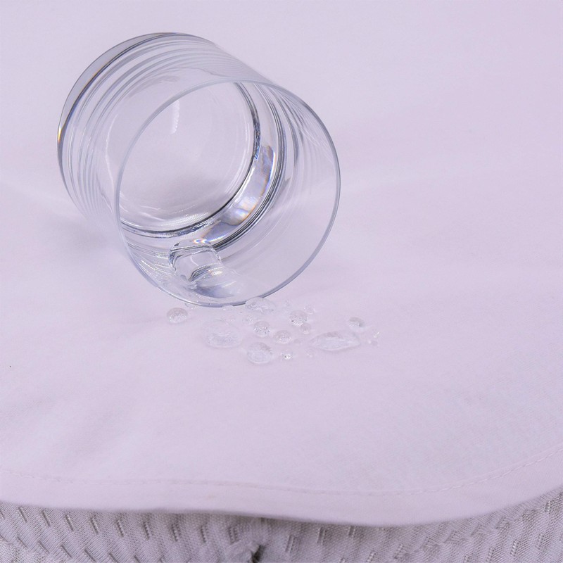 SETEX Molleton Mattress Protector – 100% Cotton, White, White, 40