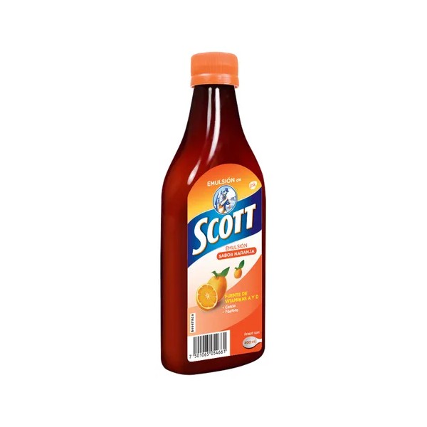 Emulsion De Scott Naranja, 1 Frasco 400 Ml
