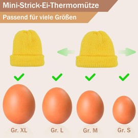 QMofeixiaodianQ Set of 9 Knitted Egg Cosy Hat, Egg Cosy, Christmas Egg Warmer, Knitted Egg Warmer Hats for Breakfast Eggs, Brunch Table Decoration (Yellow)