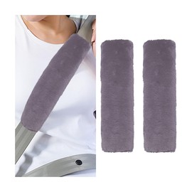 Sylvil 2 PCS Car Seat Belt Cover, Auto Seat Belt Cover Seatbelt Shoulder Pad for a More Comfortable Driving, Seatbelt Protector for Your Neck & Shoulder, Universal Car Accessories (Gray)