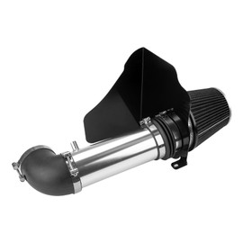 KAX 3.5 inch Cold Air Intake System Kit & Heat Shield Replacement for Chrysler 300 2006-2010, Dodge Challenger 2009-2010, Charger 2006-2008, Magnum 2007-2008 5.7L/6.1L V8, High Performance, BLACK