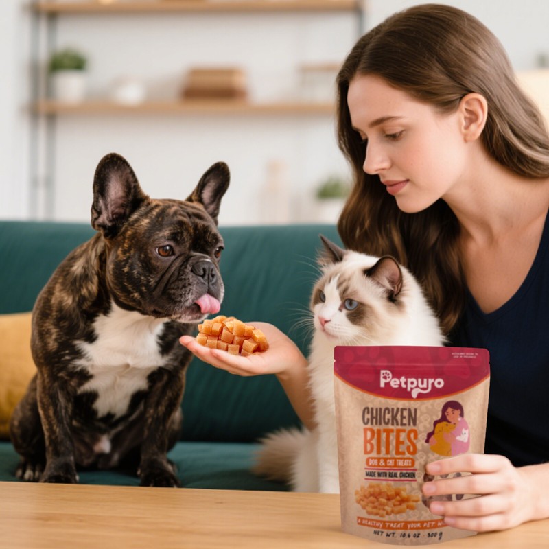PETPURO Chicken Training Bites for Dogs – Soft Texture, 10.6oz