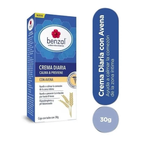 Crema Íntima Diaria Con Avena Benzal