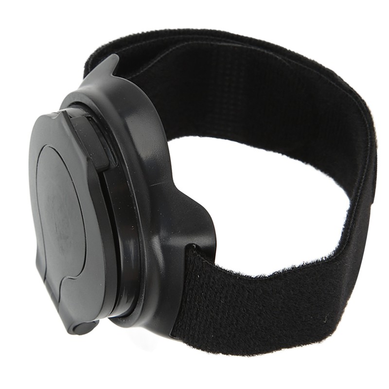 Bicycle Mirror Nylon Wrist Arm Strap Convex Design Black 5cm